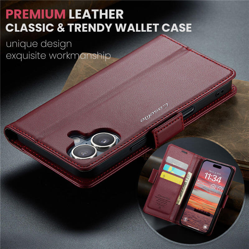 CaseMe iPhone 16 Plus Wallet Case