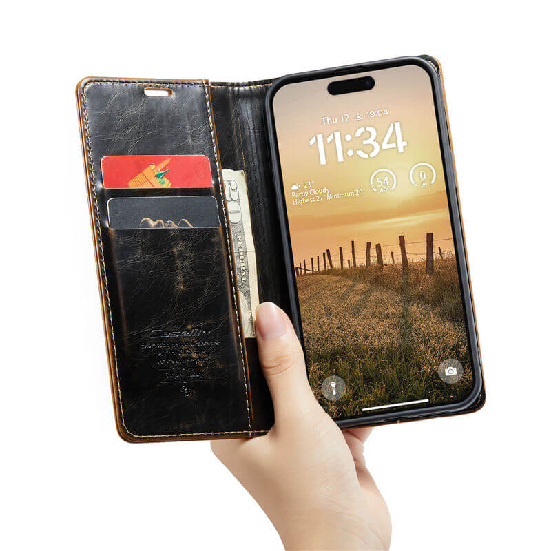 CaseMe iPhone 16 Pro Wallet Magnetic Case