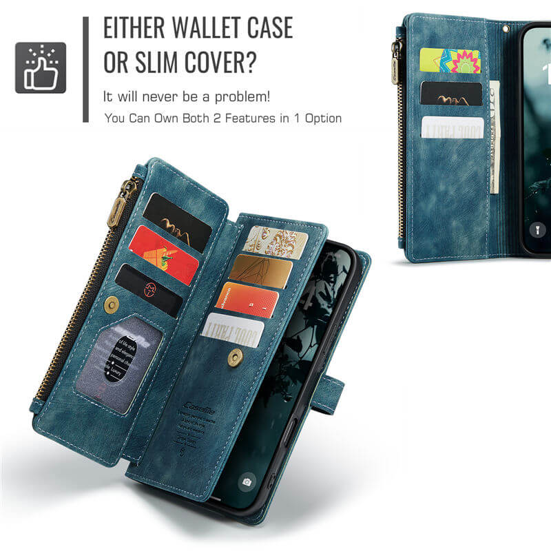 CaseMe iPhone 16 Pro Max Wallet Case with Wrist Strap