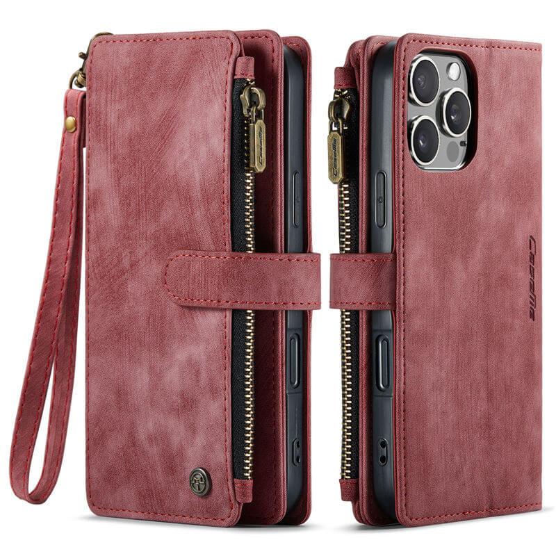 CaseMe iPhone 16 Pro Max Wallet Case with Wrist Strap