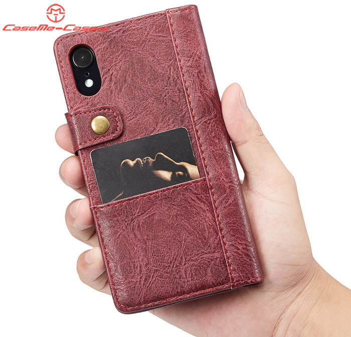 CaseMe iPhone XR Retro Card Slots Wallet Leather Case