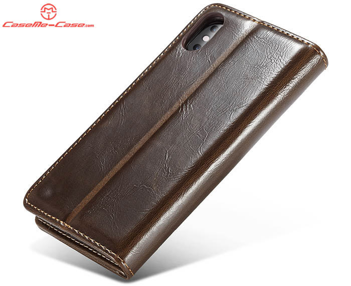 CaseMe iPhone Xs Max Wallet Magnetic Flip Stand Leather Case